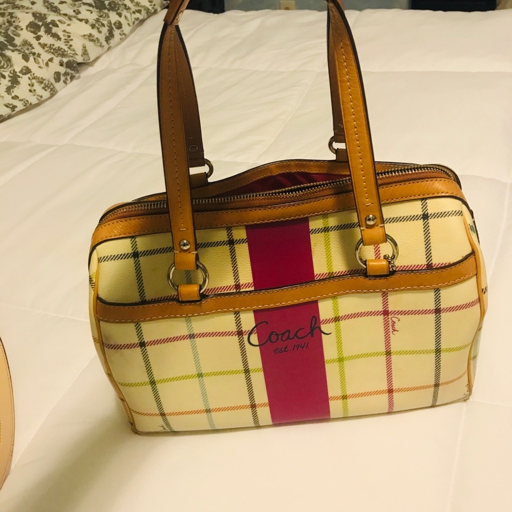 Coach leather handbag